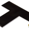 Black T-shaped floor marking tape.