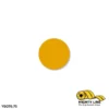 Yellow circle, 0.75 inch diameter.
