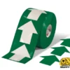 Green roll of upward arrows floor tape.