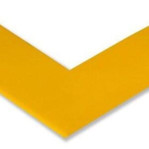 Here's an alt tag for the image: Yellow V-shaped corner piece.