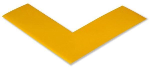Here's an alt tag for the image: Yellow V-shaped corner piece.