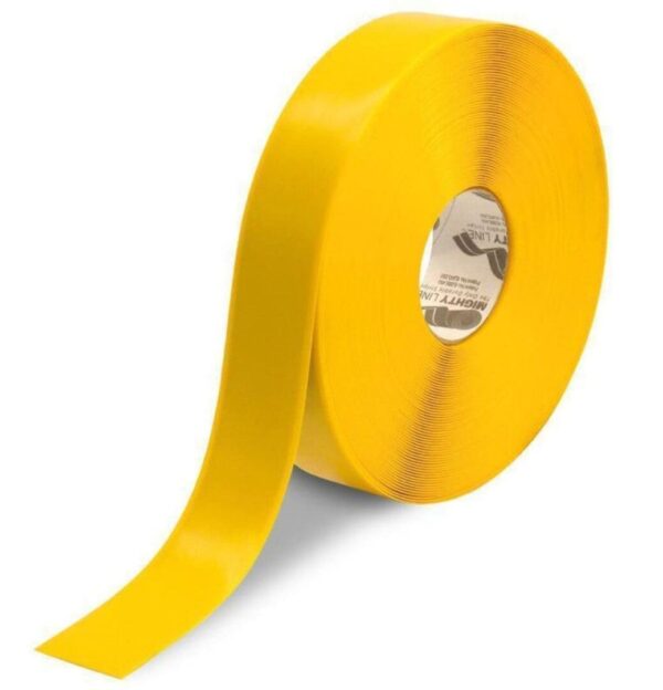 Roll of yellow floor marking tape.