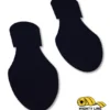 Black footprint stencils pair.
