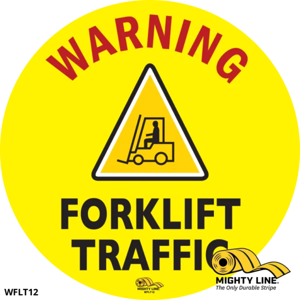 Warning Forklift Traffic Floor Signs